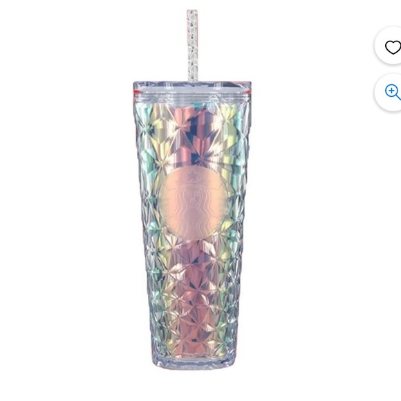 STARBUCKS 2023 Holiday Iridescent Winter White Cold Cup Tumbler, Venti 24oz. - Picture 3 of 12